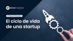 Cohete despegando que simboliza el crecimiento y desarrollo de una startup.