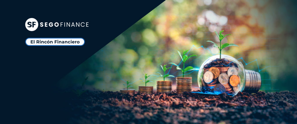 Imagen destacada del artículo ‘Impacto y ESG en el Venture Capital: ¿moda o futuro?’ de SEGOFINANCE, con plantas creciendo sobre pilas de monedas y un tarro de cristal con brotes, simbolizando inversión sostenible, impacto y criterios ESG