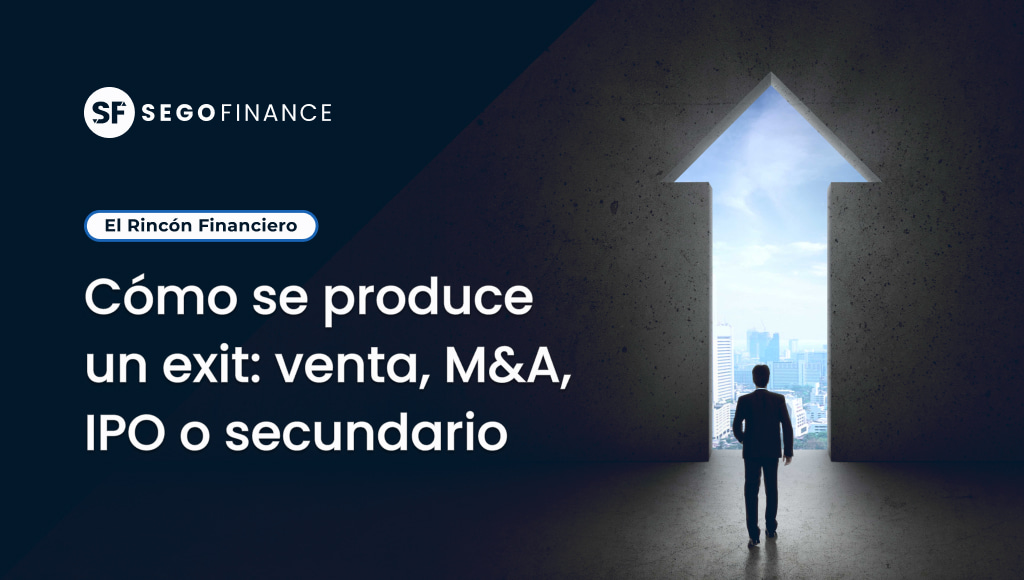 Ilustración sobre cómo se produce un exit en venture capital: venta, M&A, IPO o mercado secundario